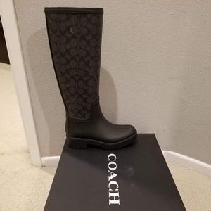 Coach rain boots 6